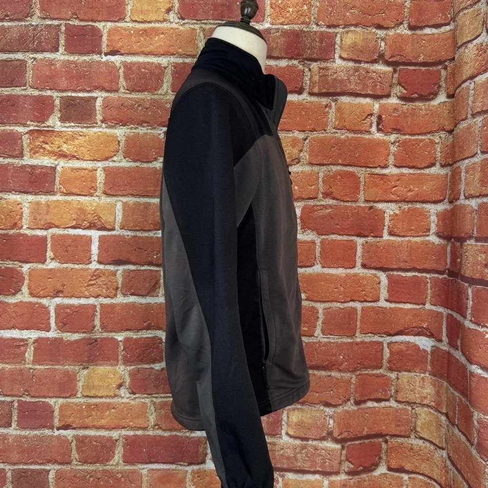 The North Face Jacket‎ Black Grey Zip TKA Stretch Outerwear Men's *No Size Tag*